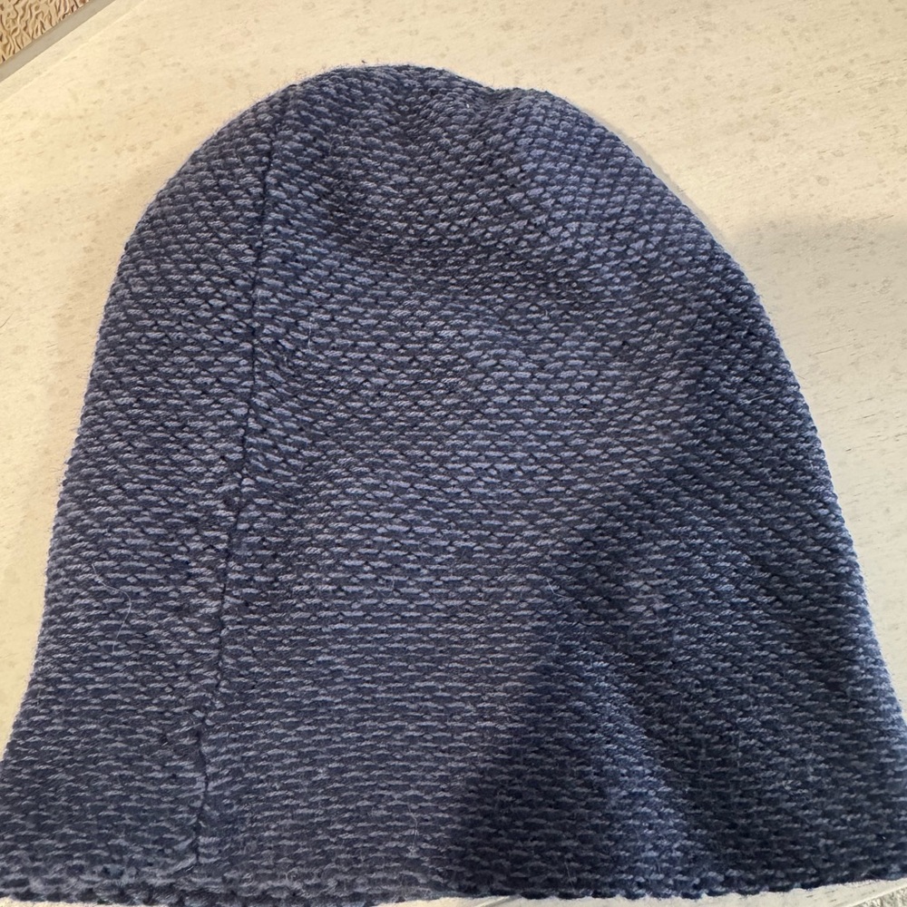 Fraas for Athleta Blue Textured Knit Beanie